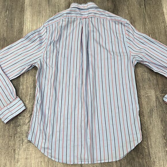 Todd Snyder Men’s blue red stripe button down - M - Picture 8 of 8
